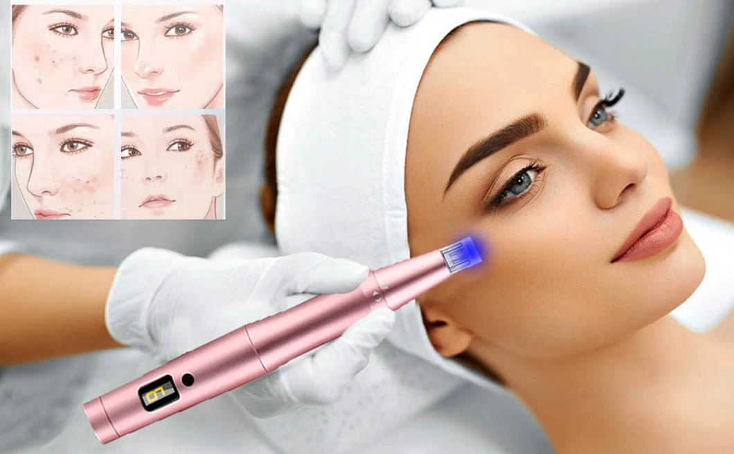 Wireless Microneedling Pen Electric Professional Adjustable Microneedle Derma Pen for Face Body