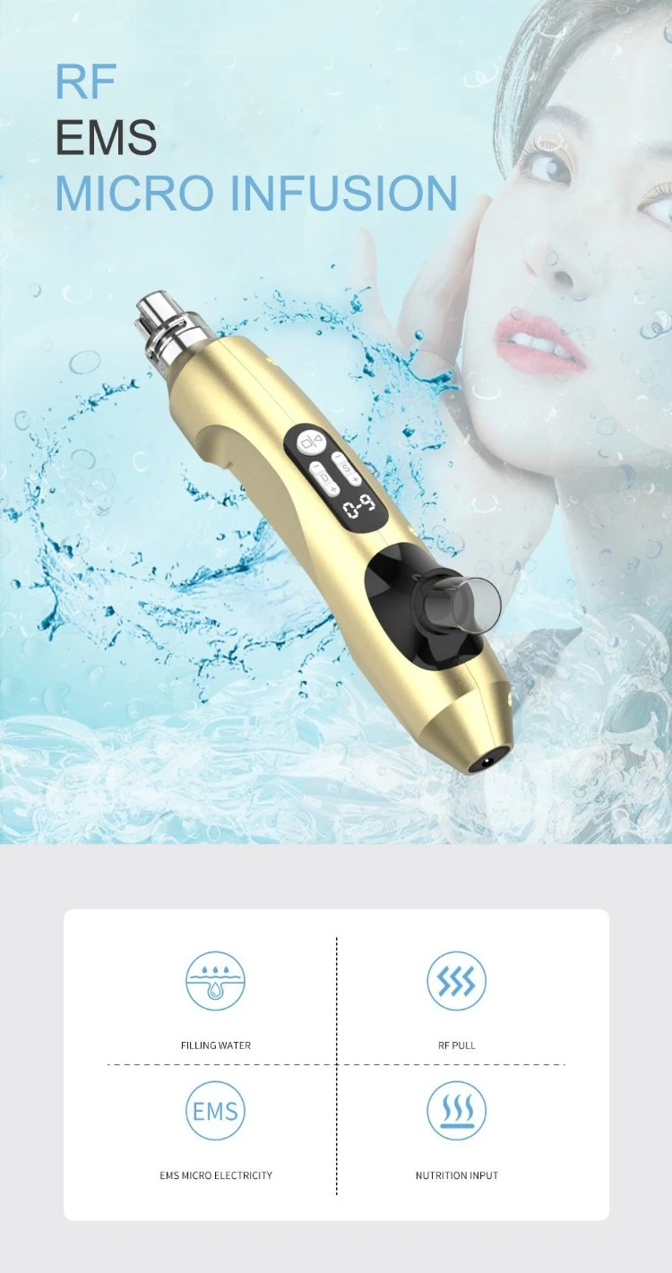 4MHz RF EMS Skin Microneedling 3in1 Meso Gun Derma Pen