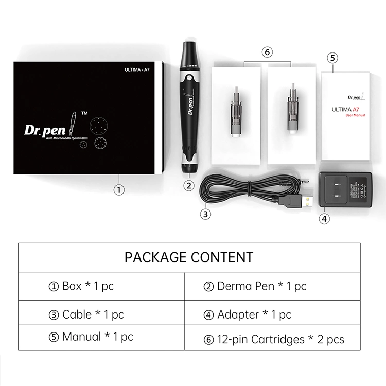 USA Hot Sale Omanli Dr Pen A7 Hyaluronic Acid Dermal Filler Micro Needle Derma Pen